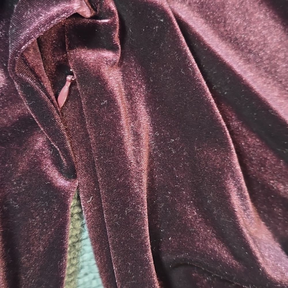 Antonio Melani Velvet Ruffle Dress Sz 4 - Picture 7 of 8